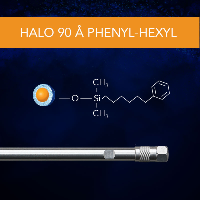 HALO® 90 Å Phenyl-Hexyl Column