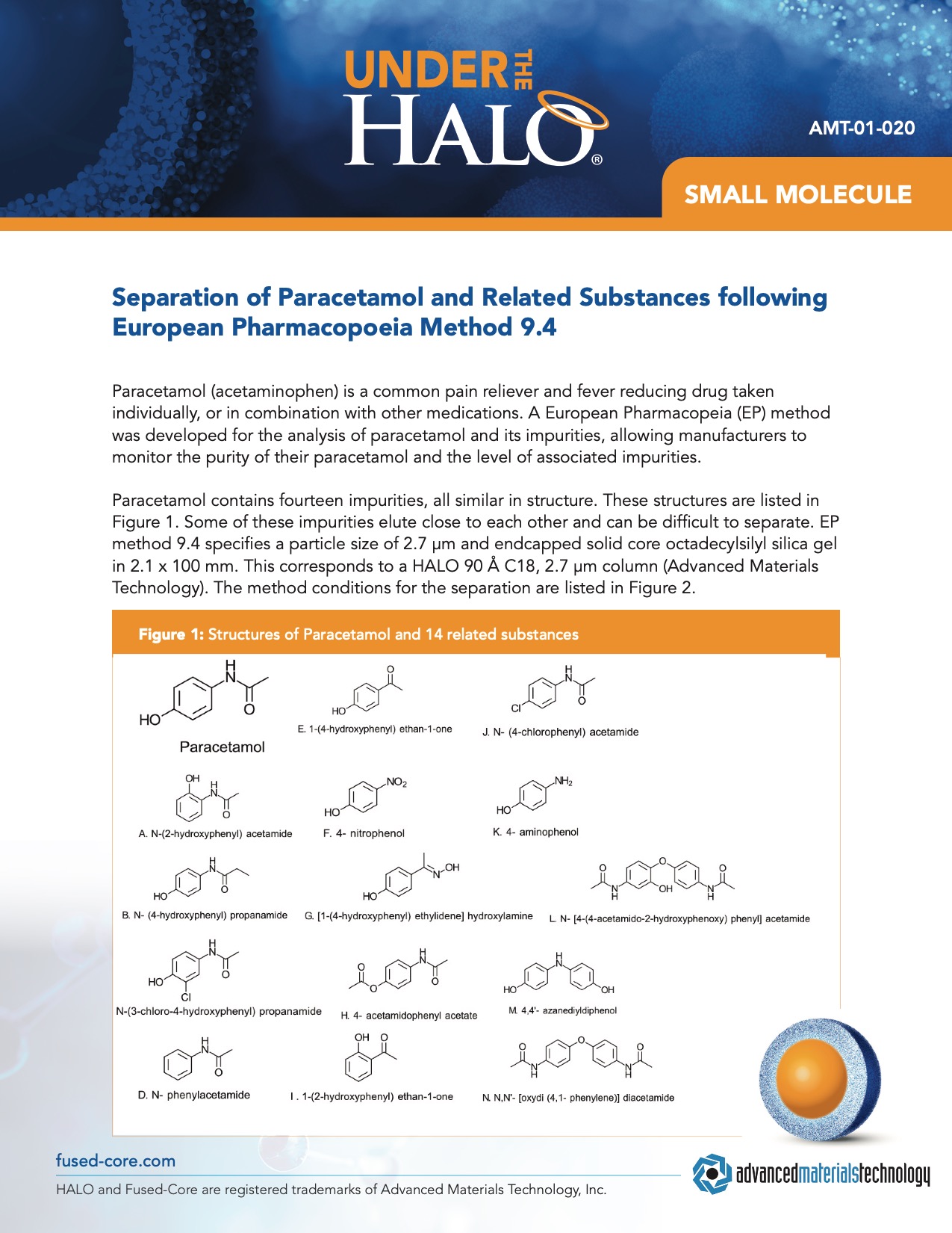 separation of paracetamol and related substances following european pharmacopoeia